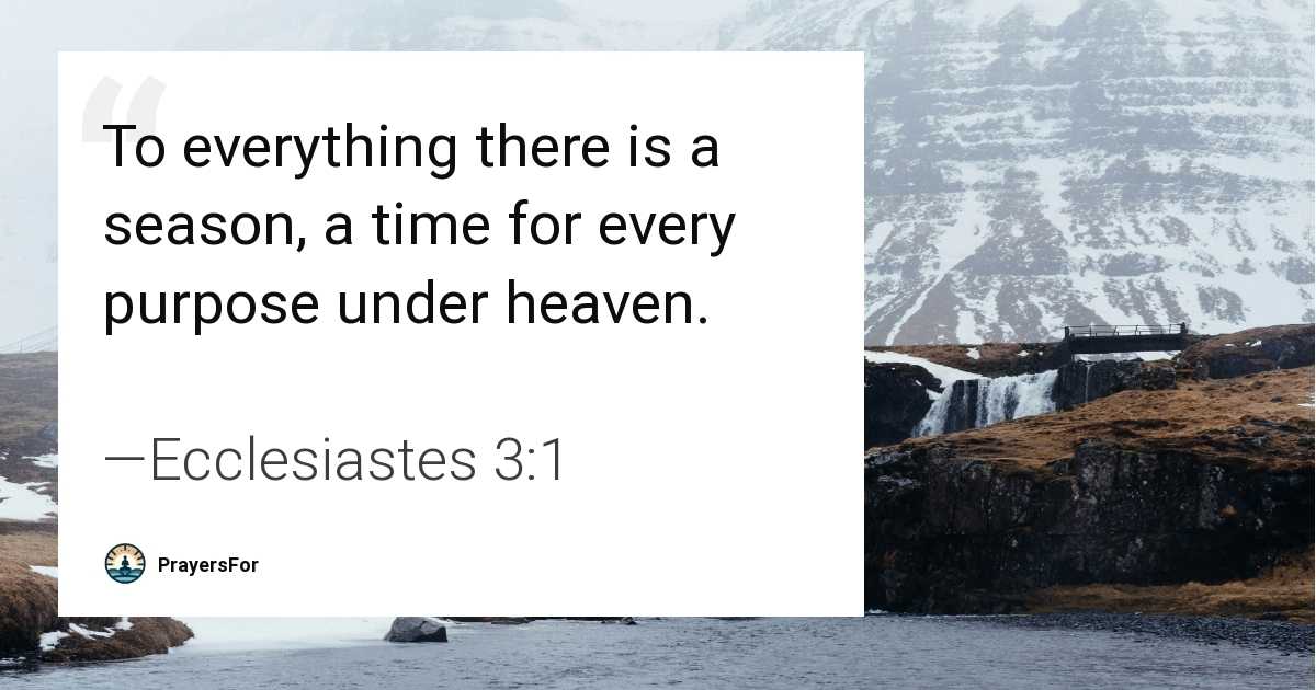 Ecclesiastes 3:1