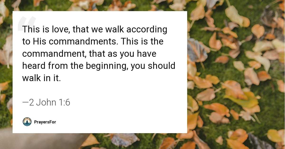 2 John 1:6