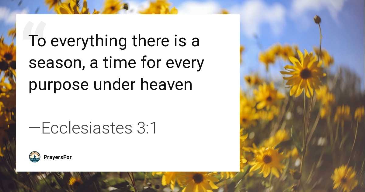 Ecclesiastes 3:1