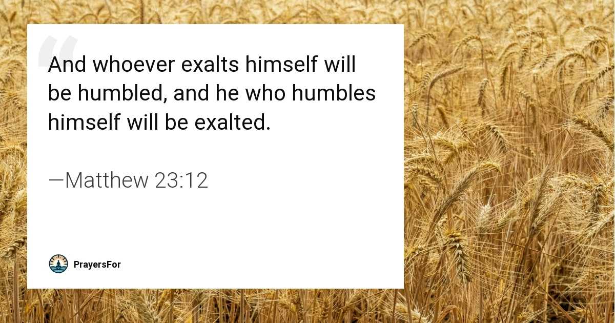Matthew 23:12