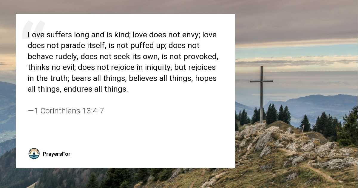 1 Corinthians 13:4-7