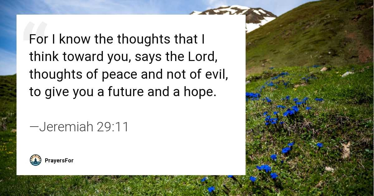 Jeremiah 29:11