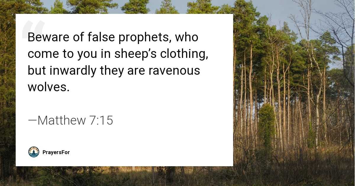 Matthew 7:15