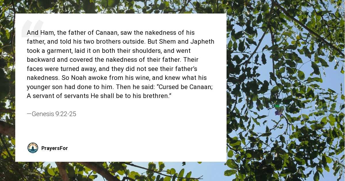 Genesis 9:22-25
