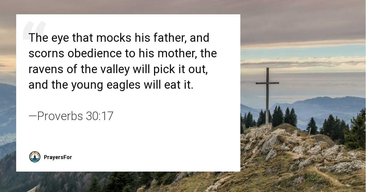 Proverbs 30:17