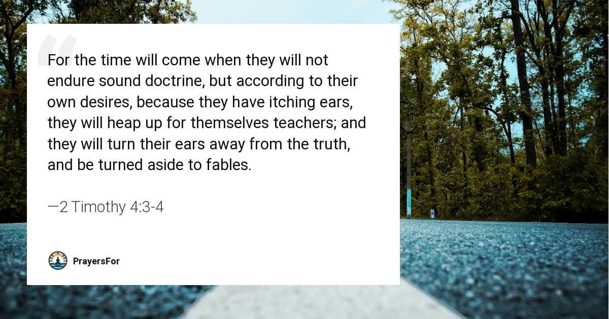 2 Timothy 4:3-4