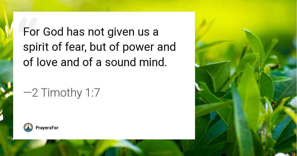 2 Timothy 1:7