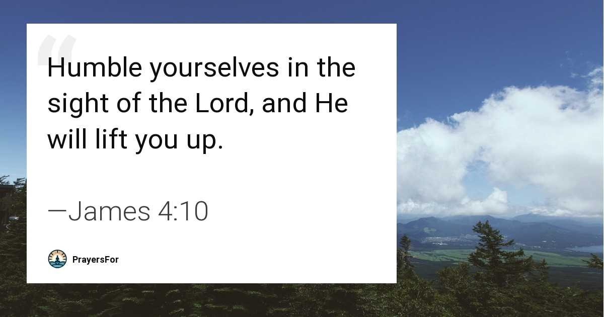 James 4:10