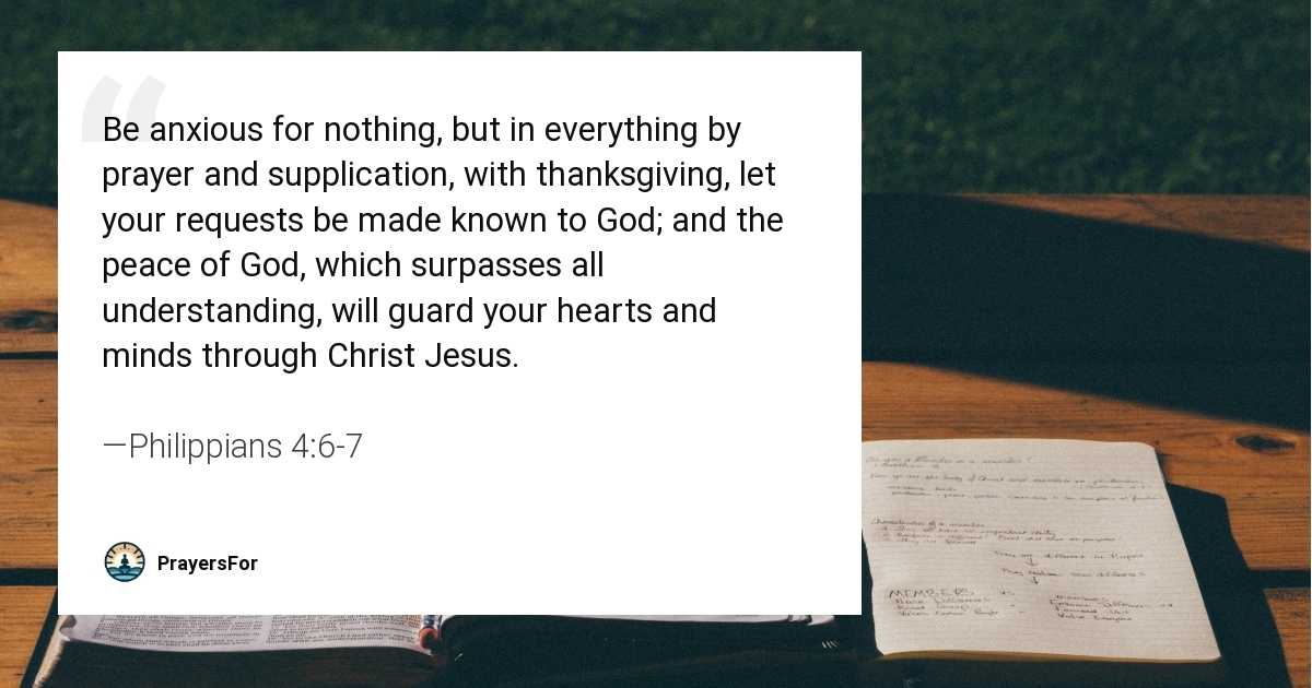 Philippians 4:6-7