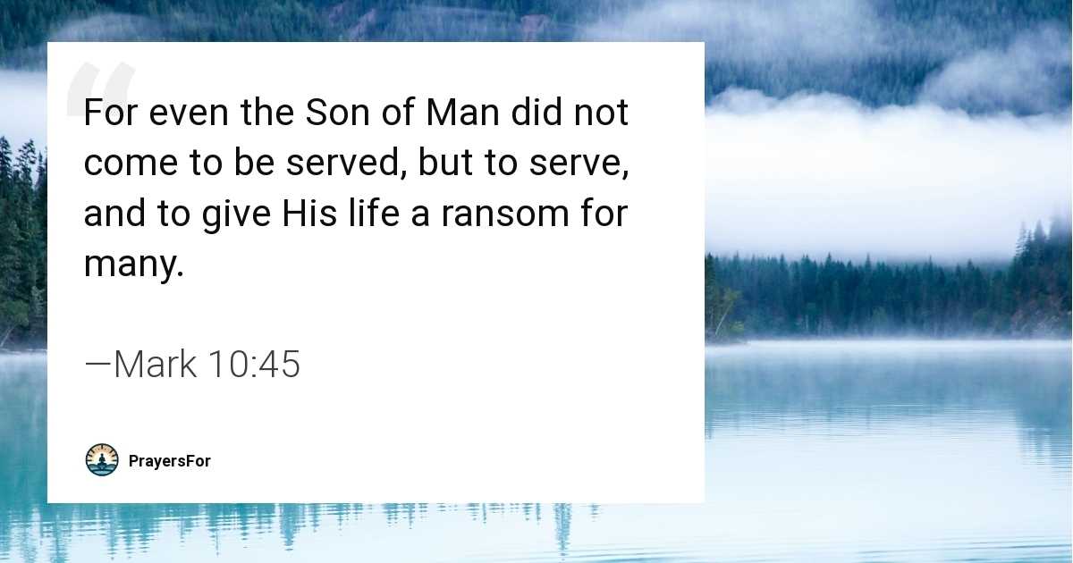 Mark 10:45