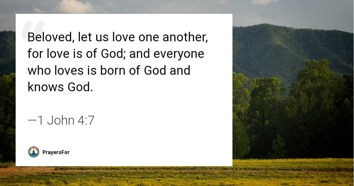 1 John 4:7