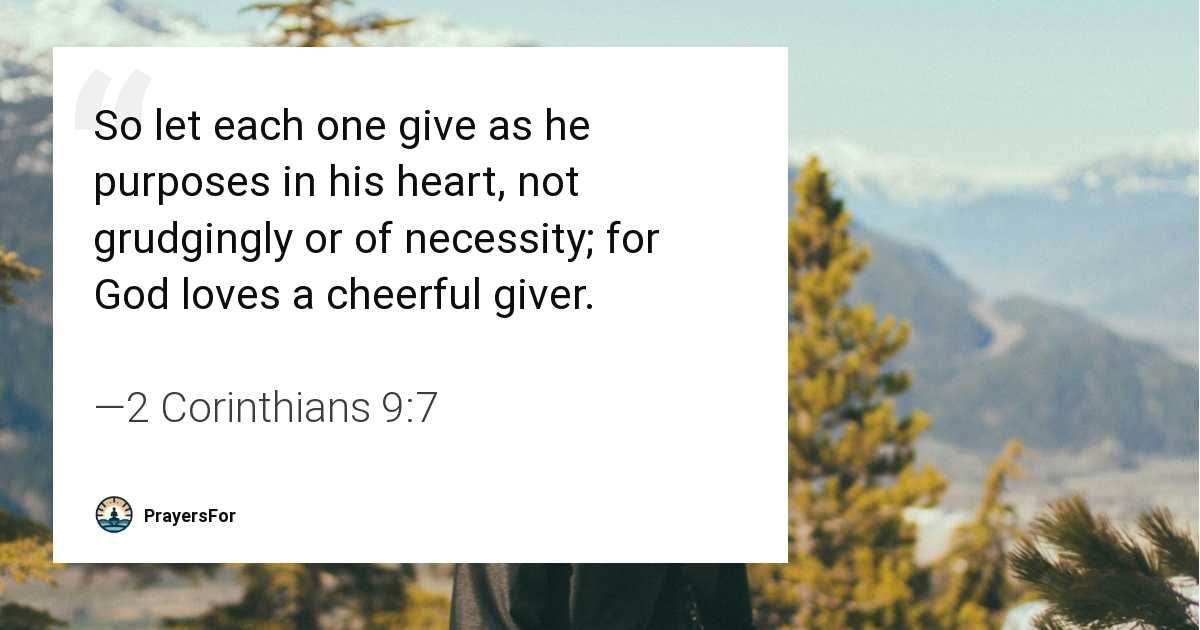 2 Corinthians 9:7
