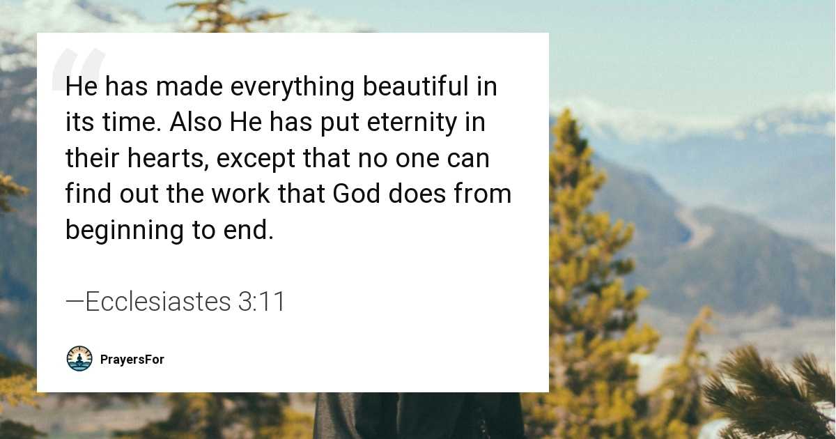 Ecclesiastes 3:11