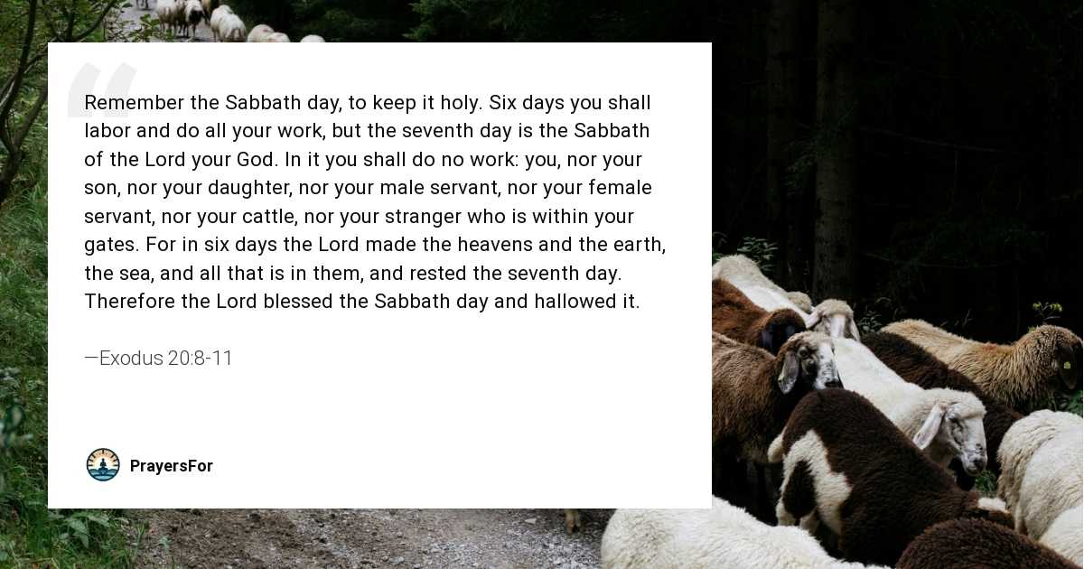 Exodus 20:8-11