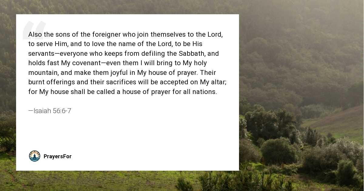 Isaiah 56:6-7