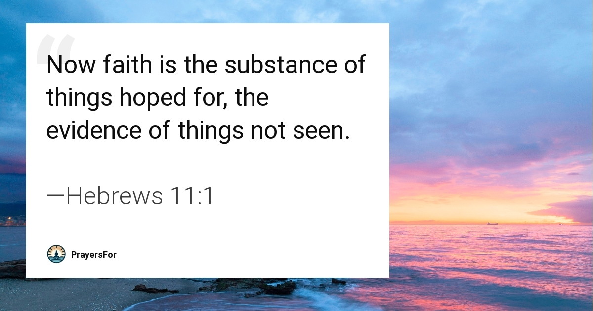 Hebrews 11:1