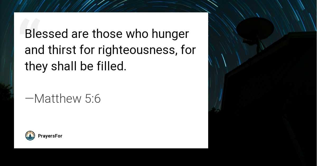 Matthew 5:6