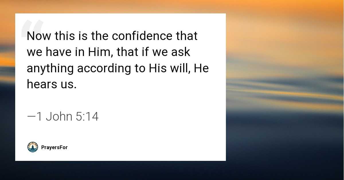 1 John 5:14