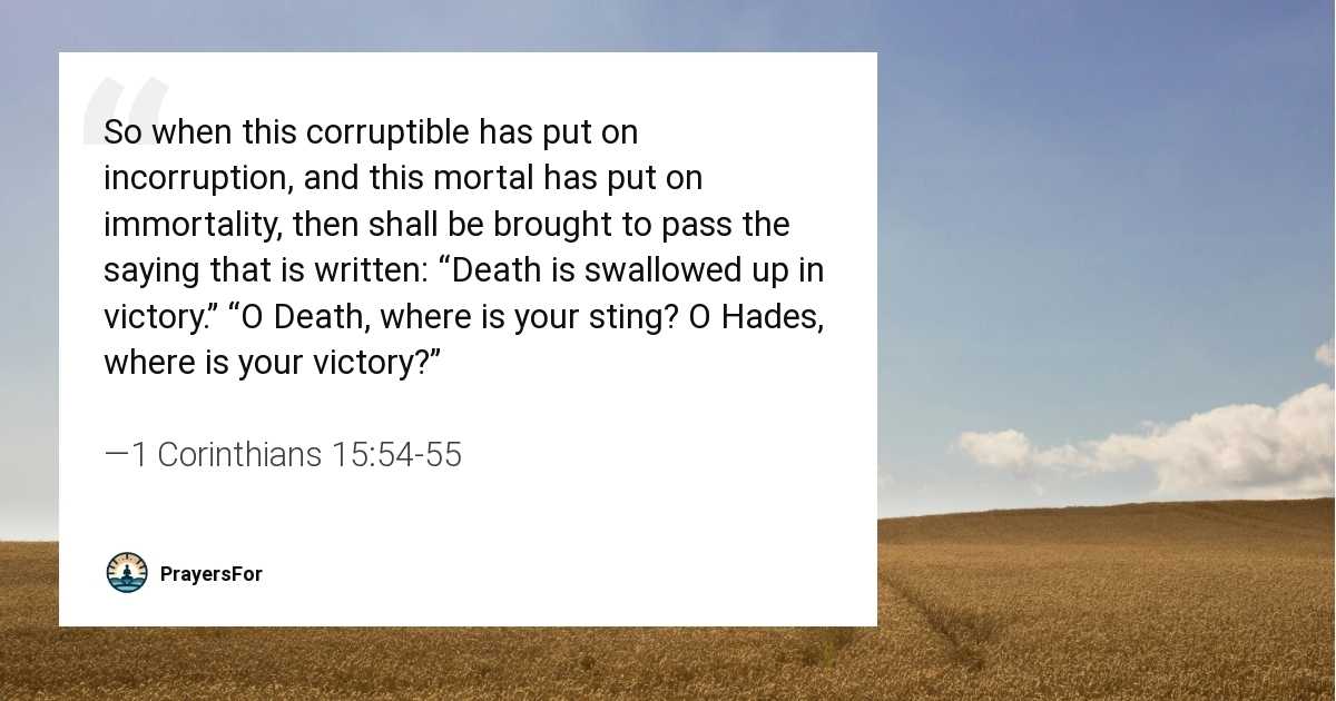 1 Corinthians 15:54-55