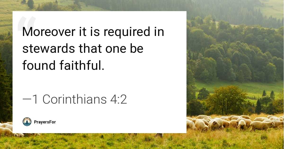 1 Corinthians 4:2
