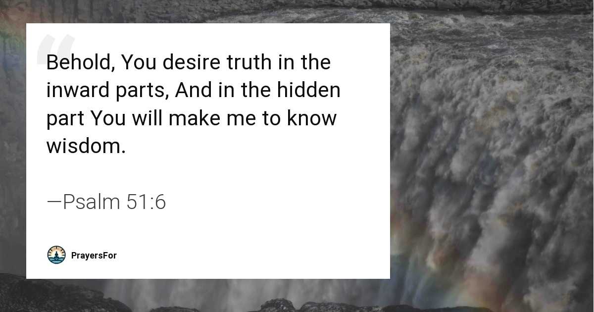 Psalm 51:6