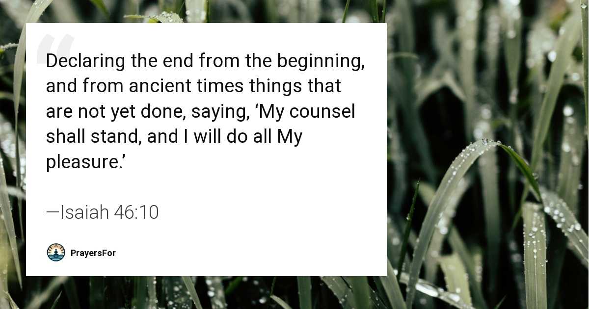 Isaiah 46:10