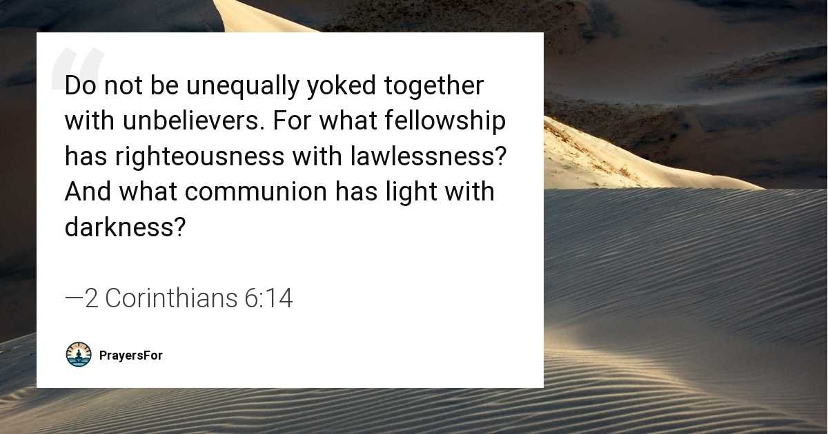 2 Corinthians 6:14