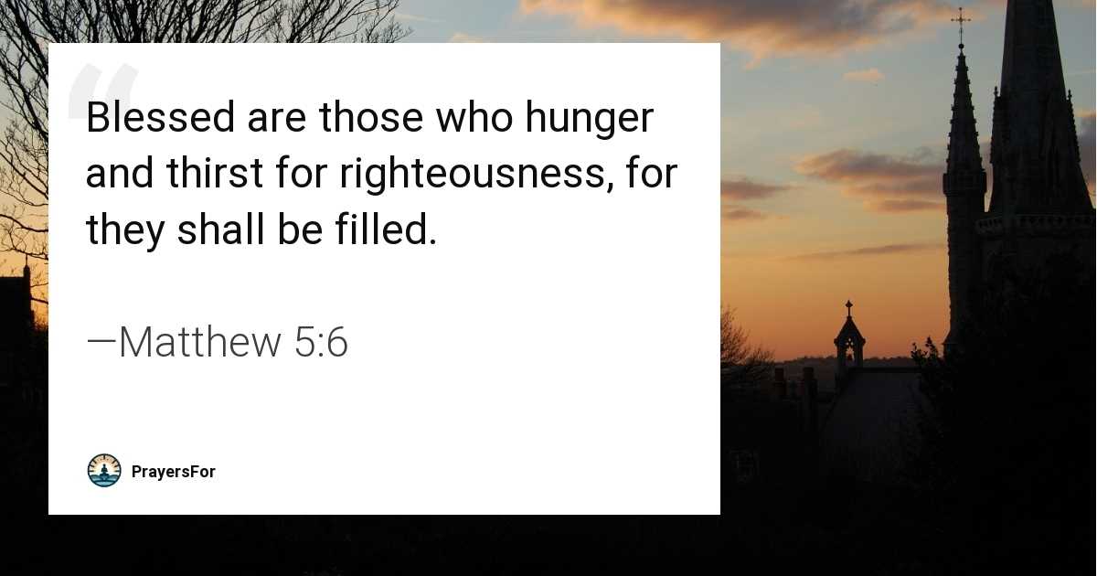 Matthew 5:6