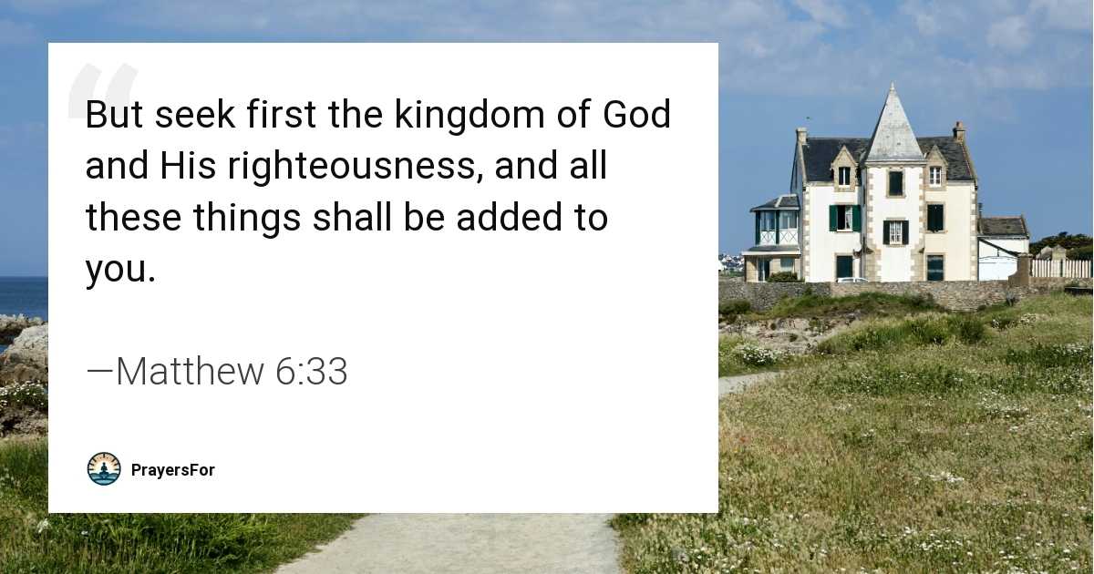 Matthew 6:33