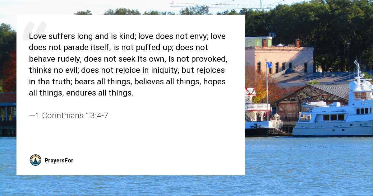 1 Corinthians 13:4-7
