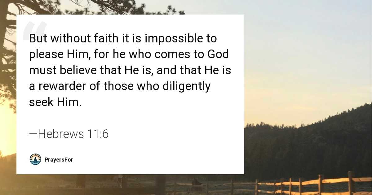 Hebrews 11:6