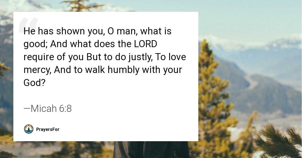 Micah 6:8