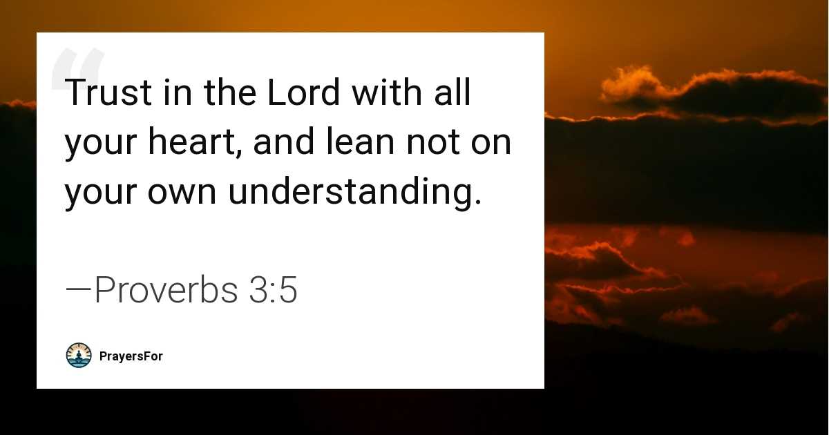Proverbs 3:5