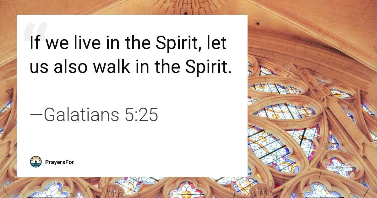 Galatians 5:25