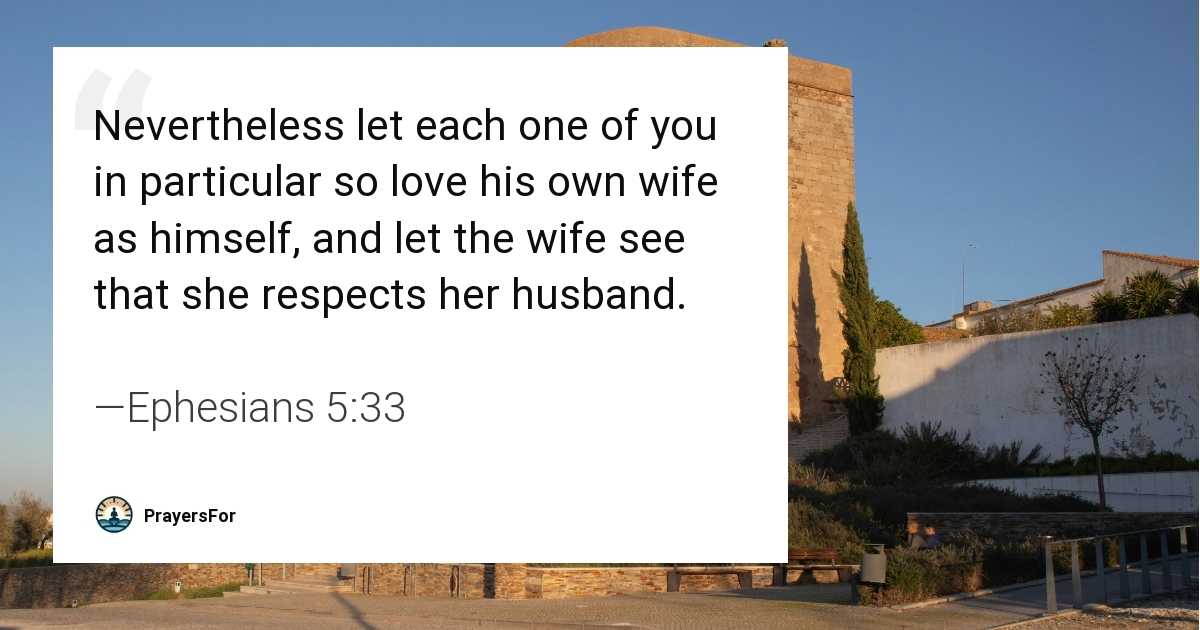 Ephesians 5:33