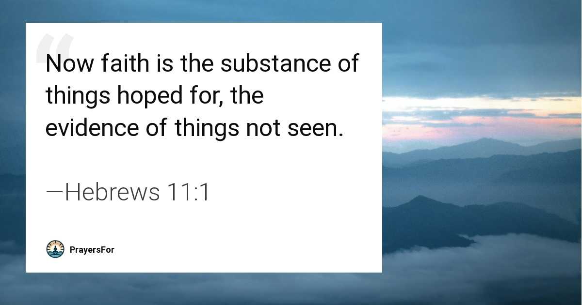 Hebrews 11:1