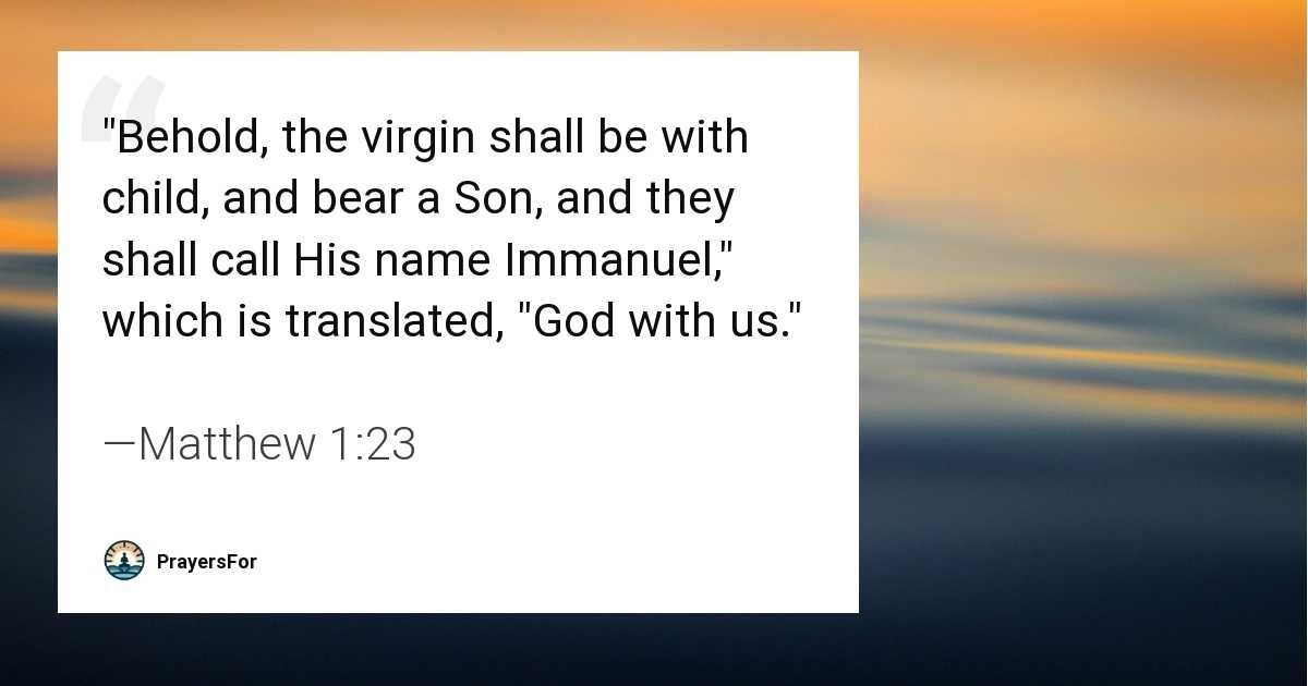 Matthew 1:23