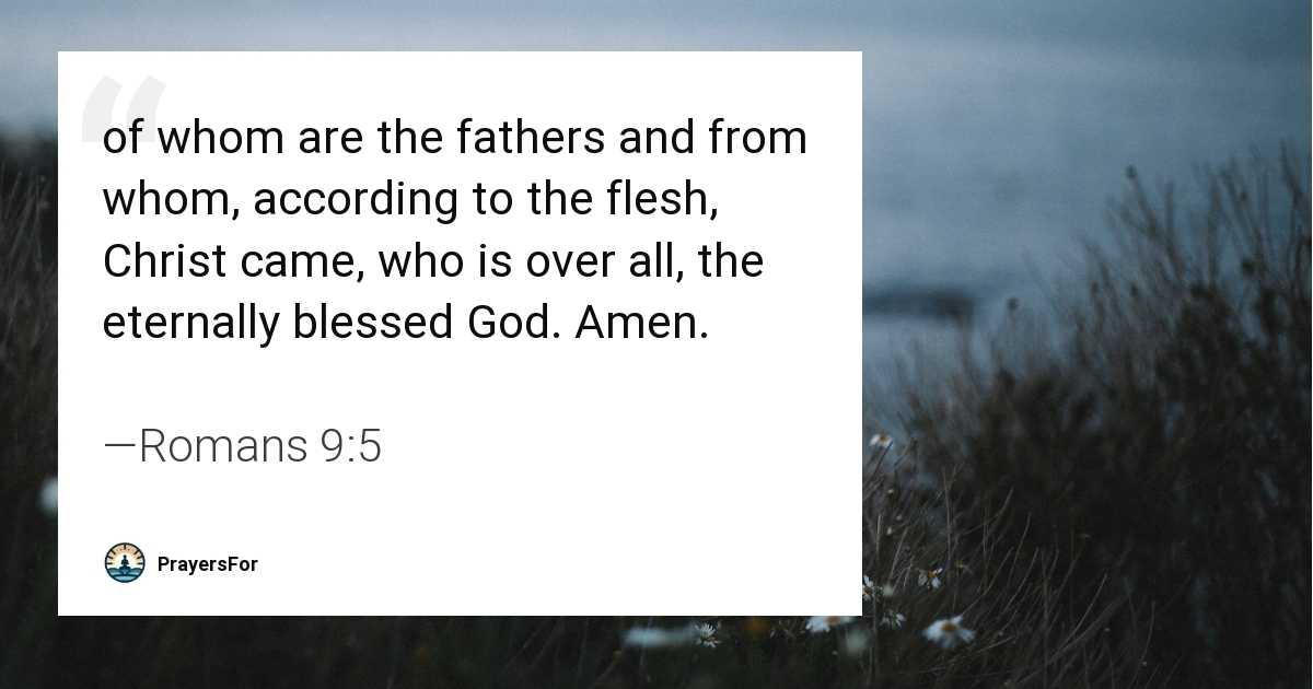 Romans 9:5