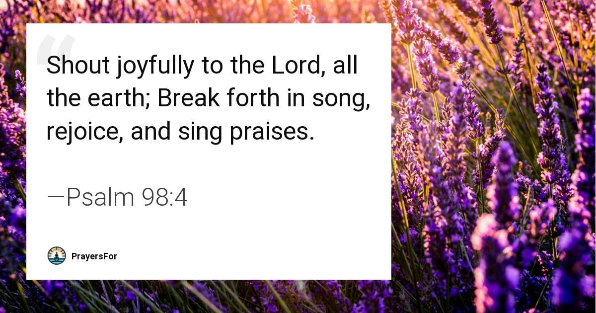 Psalm 98:4