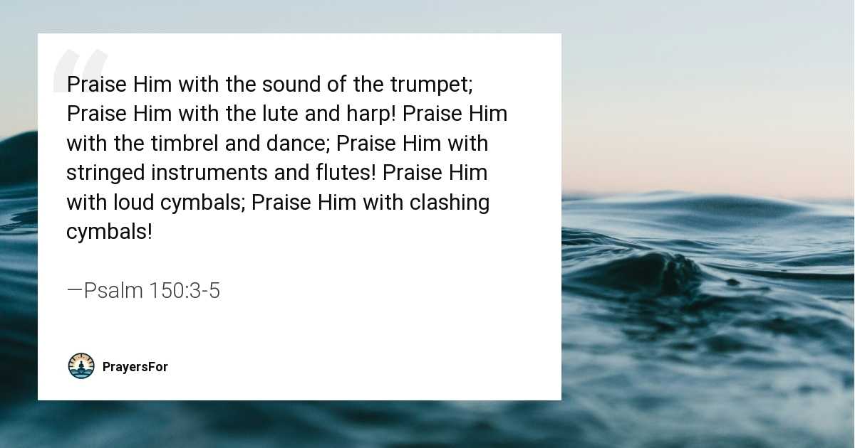 Psalm 150:3-5
