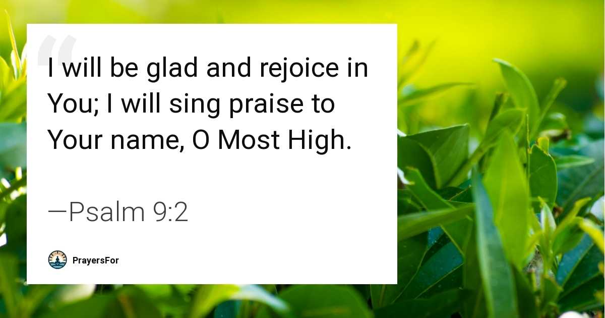 Psalm 9:2