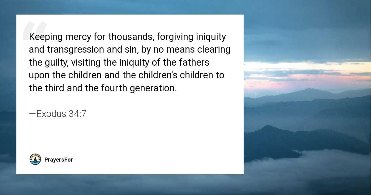 Exodus 34:7