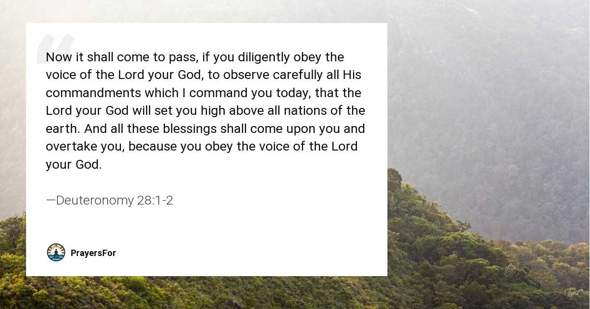 Deuteronomy 28:1-2