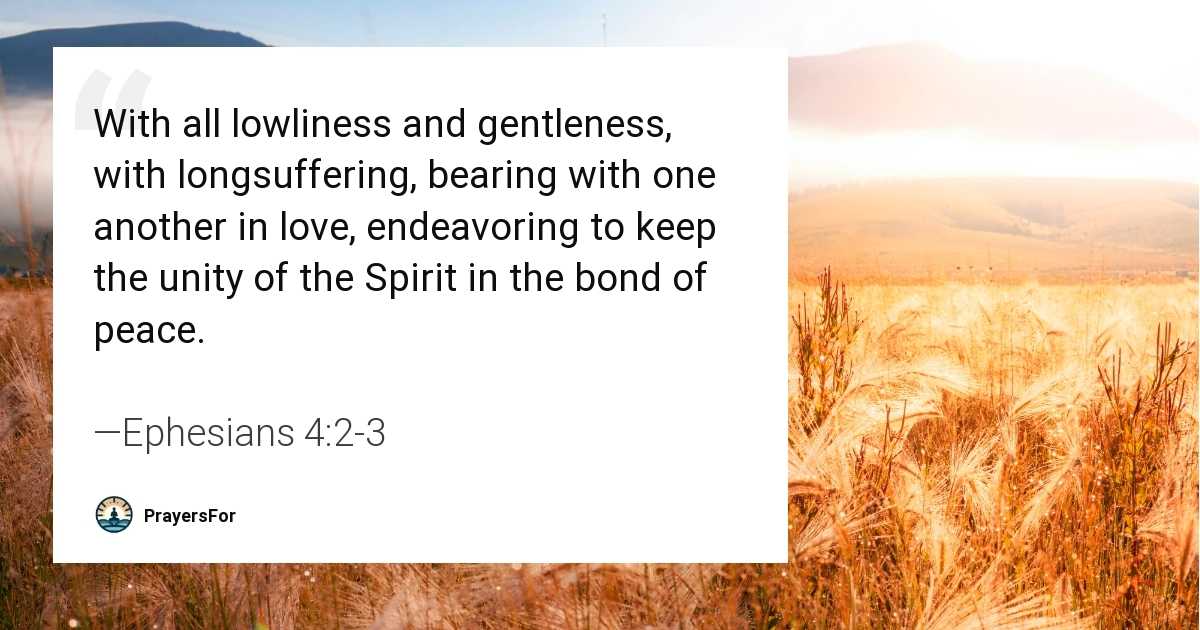 Ephesians 4:2-3