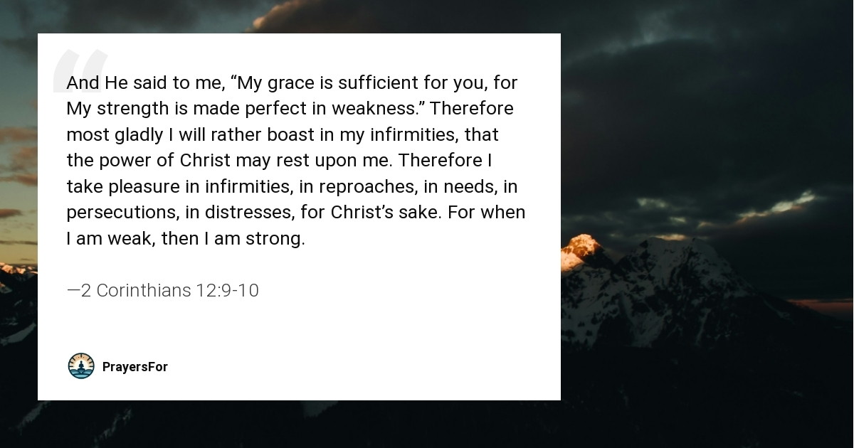 2 Corinthians 12:9-10