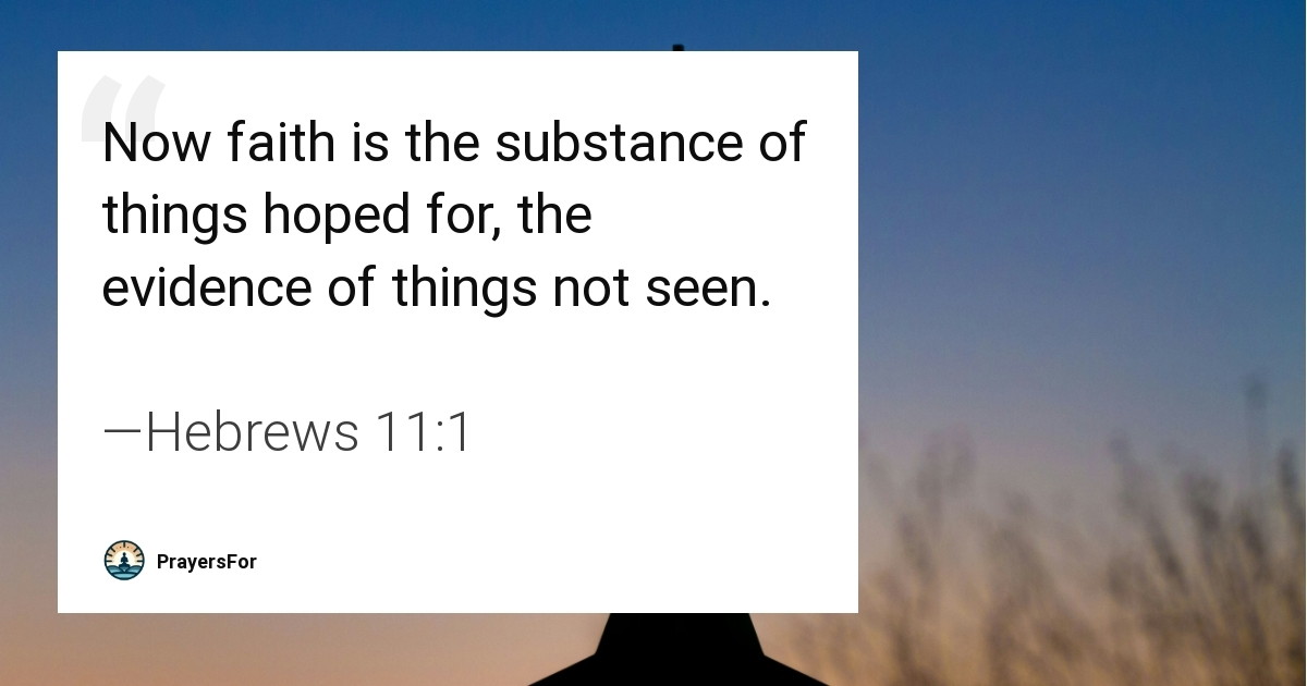 Hebrews 11:1