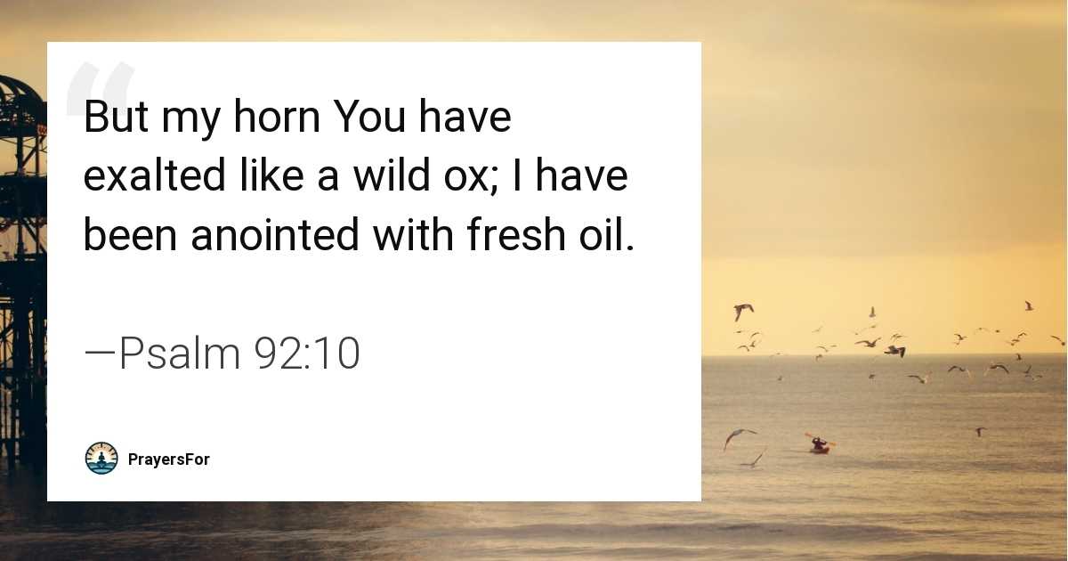 Psalm 92:10