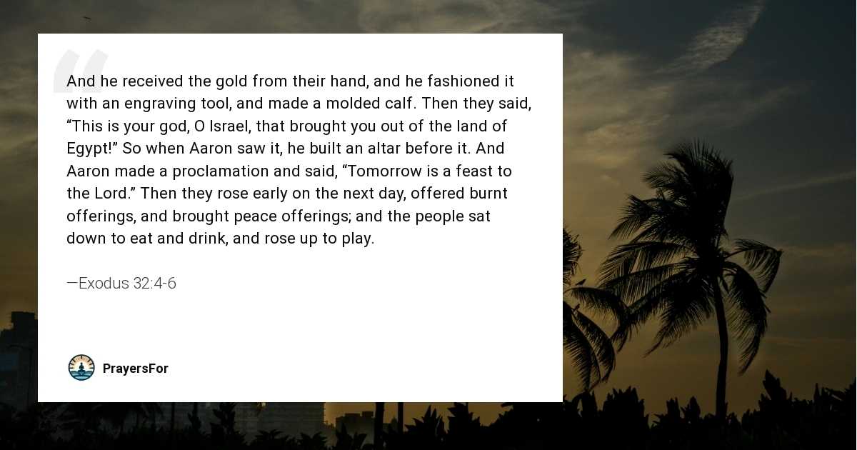Exodus 32:4-6