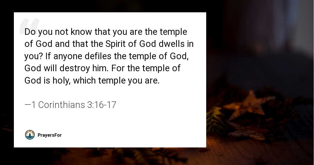 1 Corinthians 3:16-17