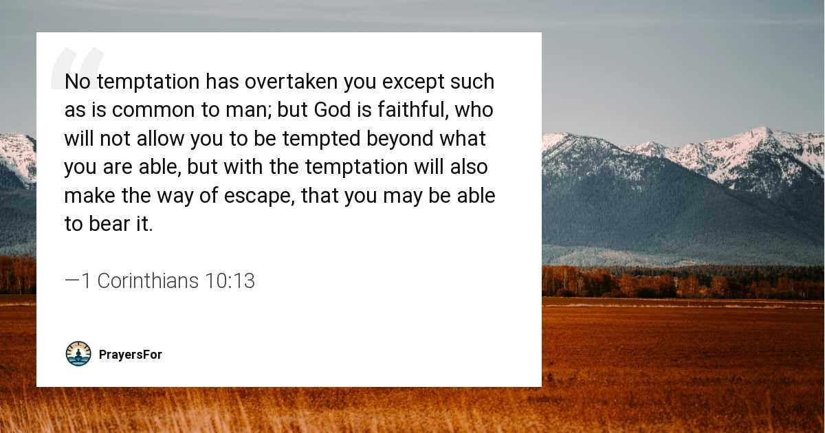 1 Corinthians 10:13